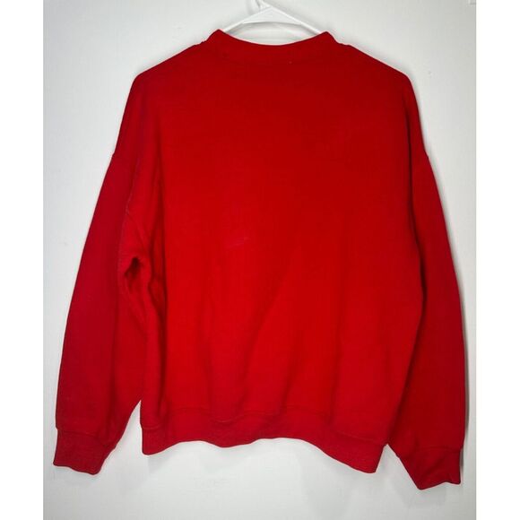 Vintage Nike Sweatshirt Sweater Crewneck Air Center Swoosh White Tag Size Large - Picture 3 of 3